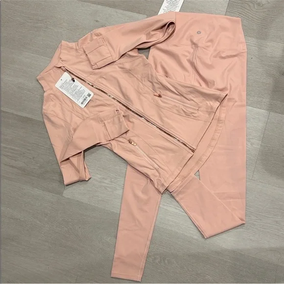 NWT Lululemon Define Track
Jacket Pink Zip-Up Jacket leggings set - Picture 3 of 4